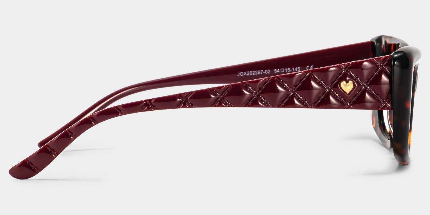 Shiny Tortoise Rectangle Glasses | ZEELOOL4
