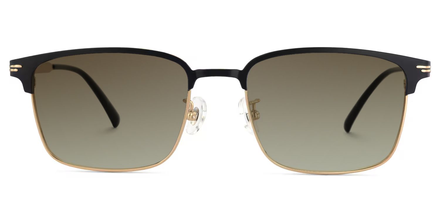 Charleston Titanium Gold Browline Frame Sunglasses | ZEELOOL0