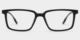 Cyrus Black Rectangle Glasses2