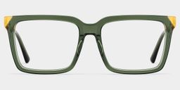 Troy Rectangle Green Glasses1