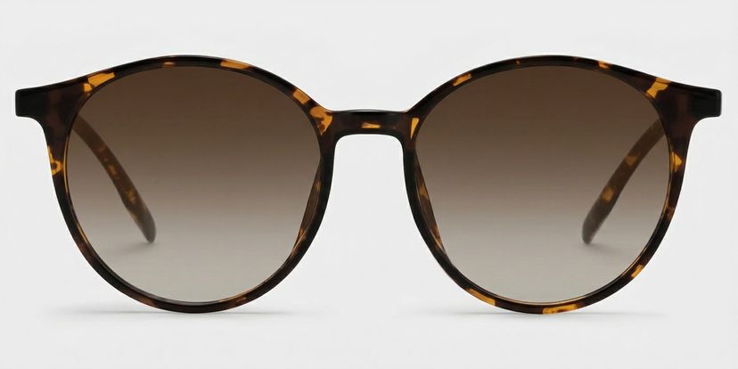 Blanco Tortoise Round Sunglasses