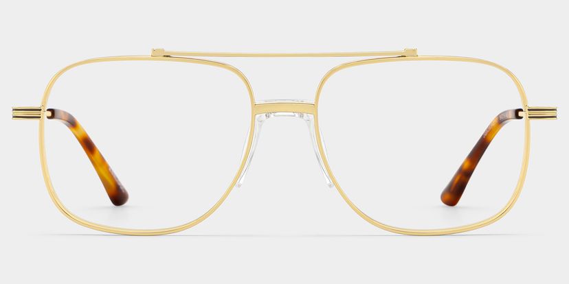 Poppy Gold Aviator Glasses