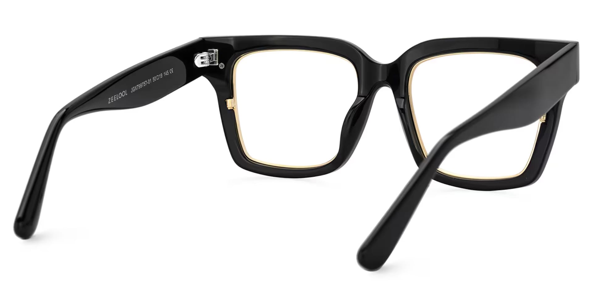 Taylor Square Black Color Frame Glasses for females | Zeelool3