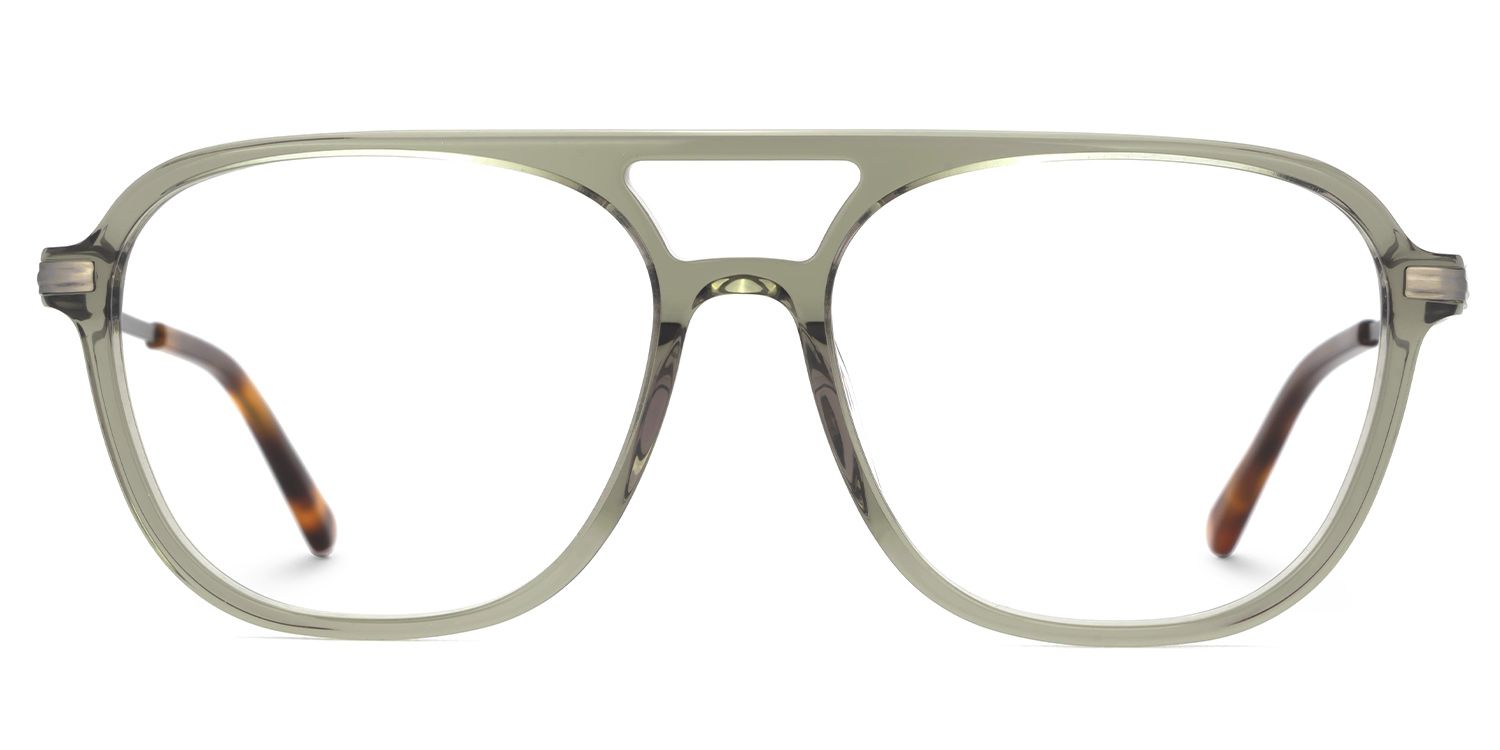 Green Acetate Aviator Eyeglasses- Andreas0
