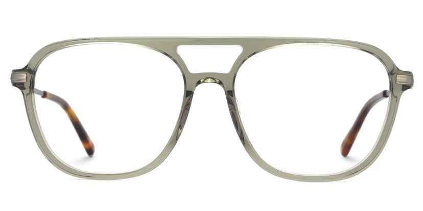 Andreas Aviator Green Glasses