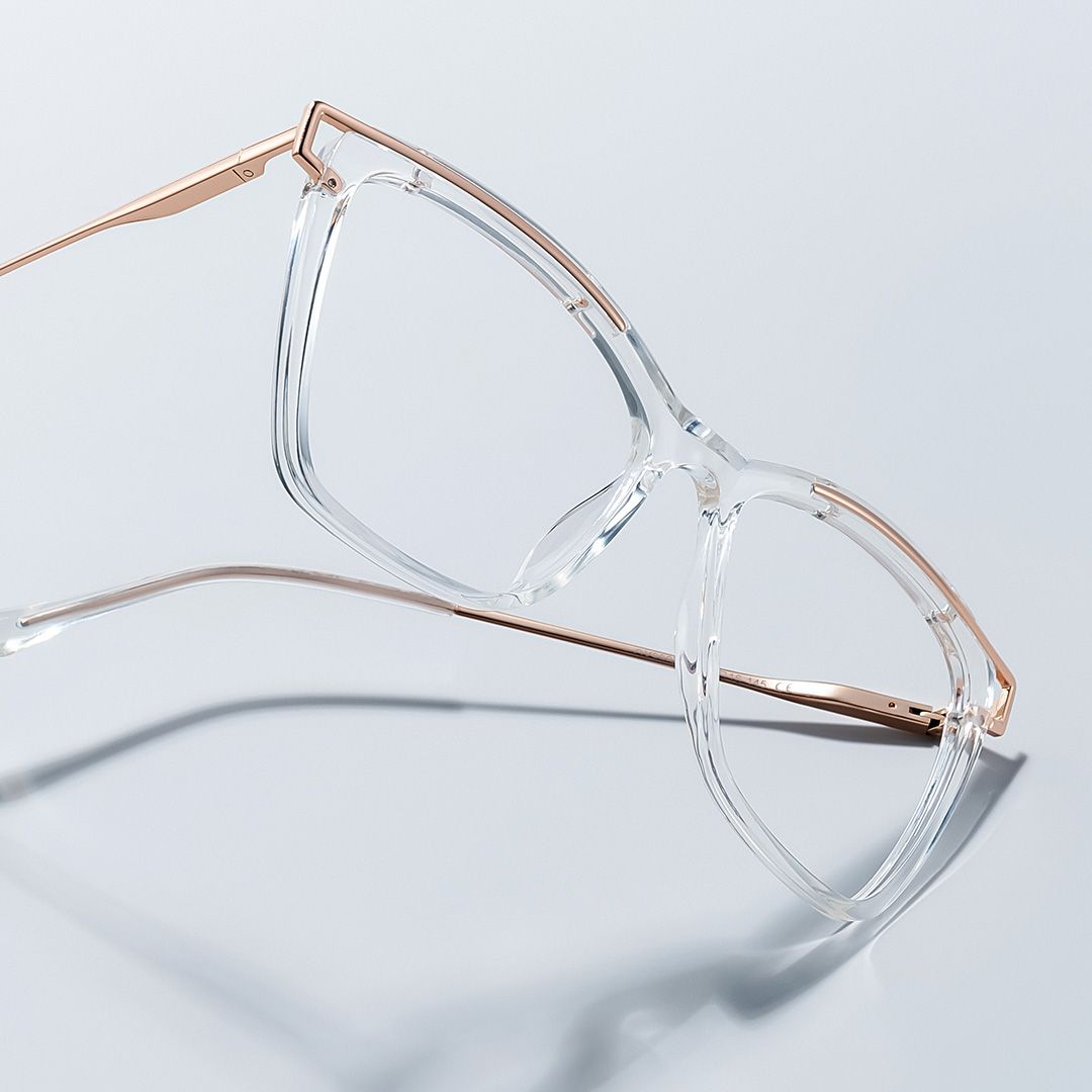 Krystle Square Clear Frame Glasses | Zeelool Optical0
