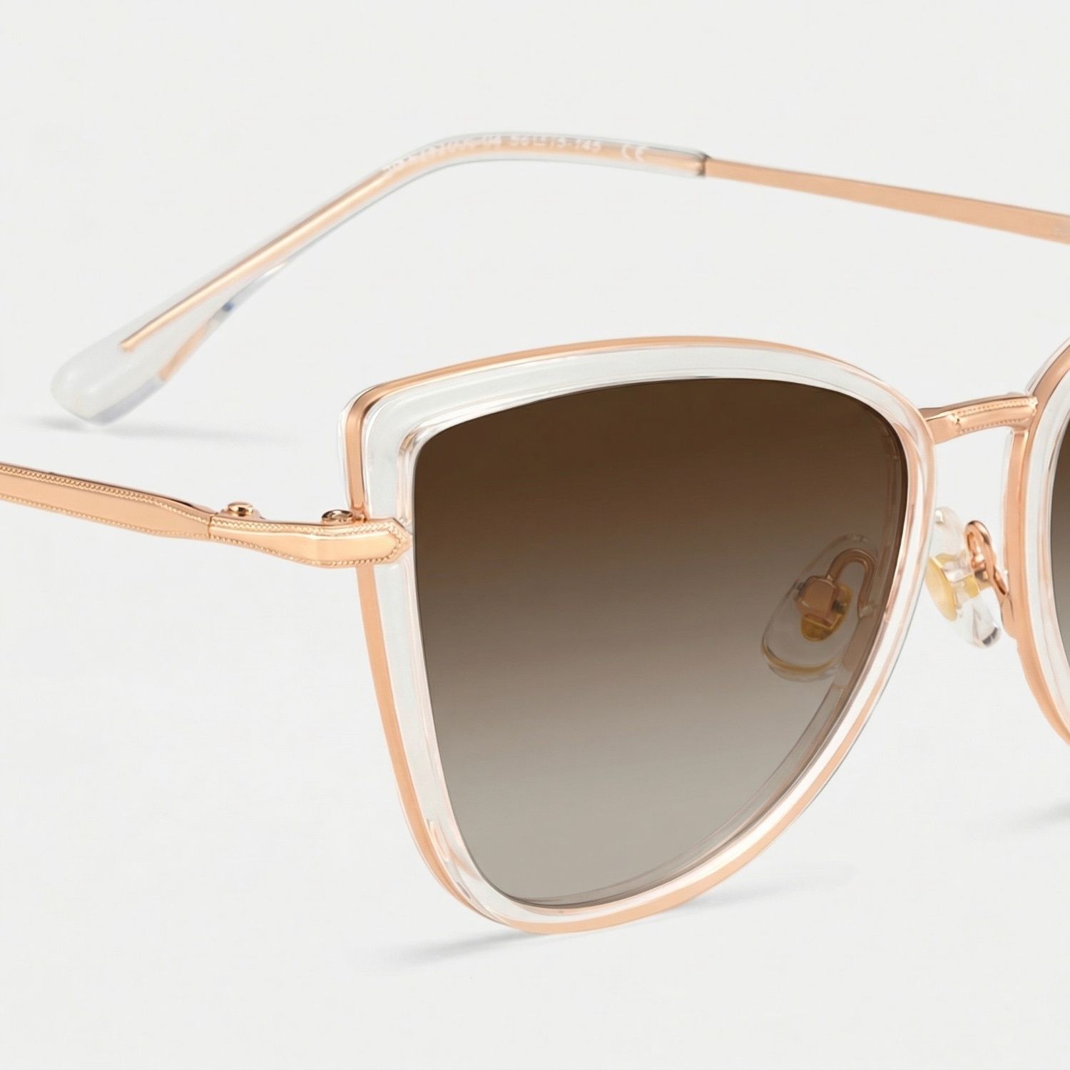 Cat eye Clear Eyeglasses- Sloane Mixed Frame Glasses4