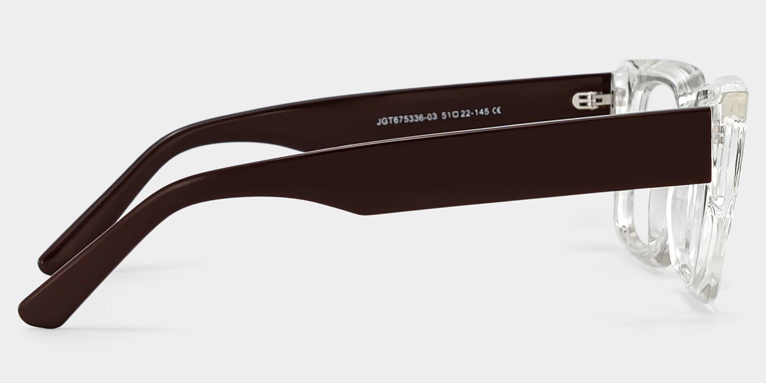 Clear TR90 Rectangle Eyeglasses- Garza
