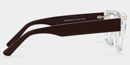 Garza Rectangle Clear Glasses3