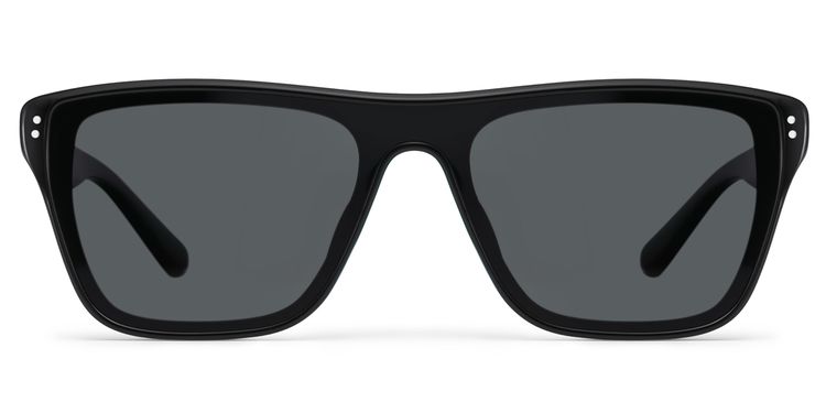 Paloma Aviator Black Polarized Sunglasses