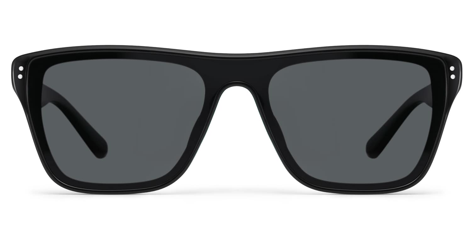 Paloma Aviator Black Polarized Sunglasses
