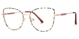 Seisay Cateye Black-Gold Glasses1