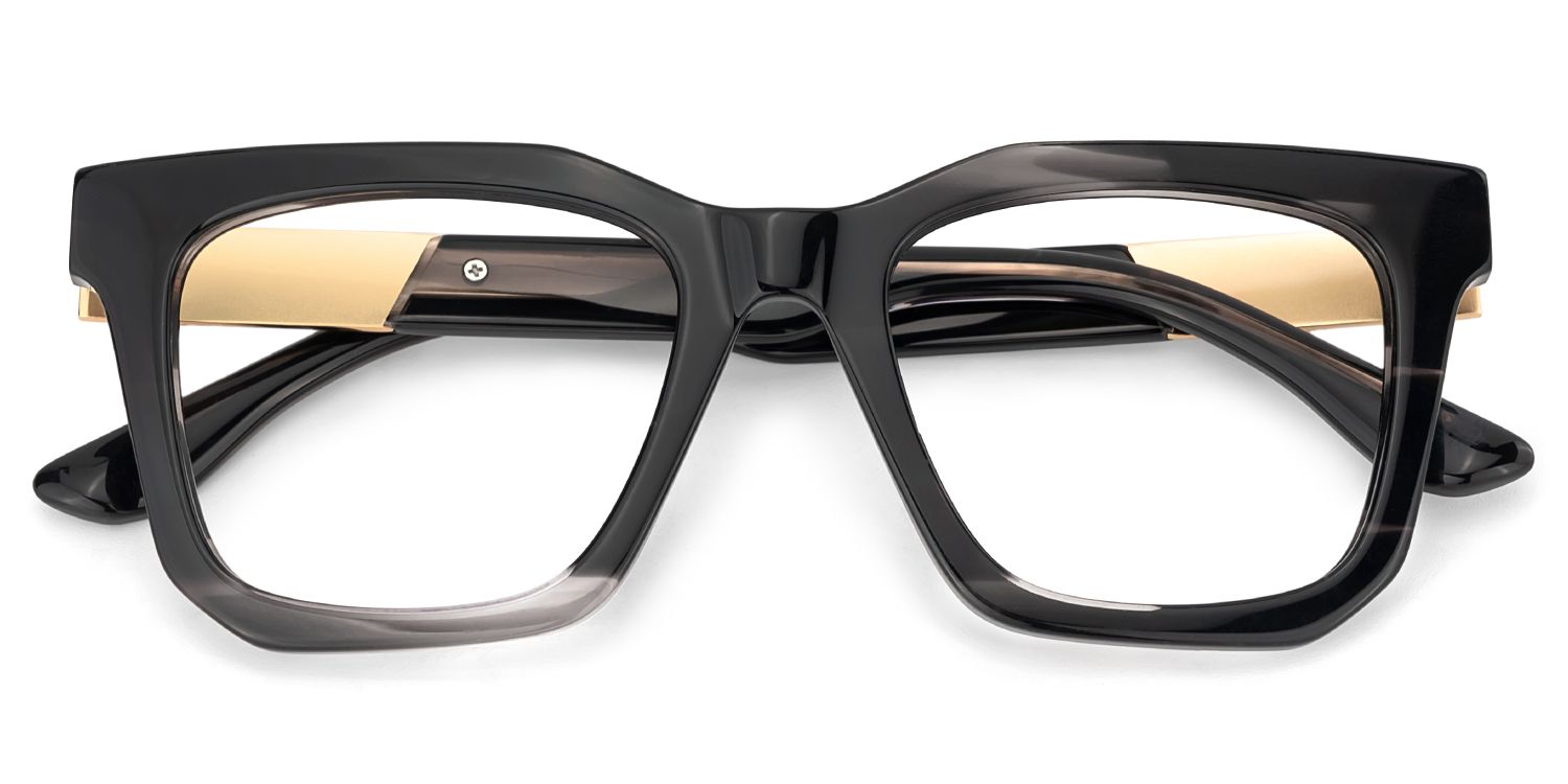 Nichole Square Black Frame Eyeglasses for Men | Zeelool2