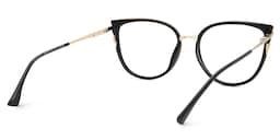 Estrada Cateye Black Glasses3
