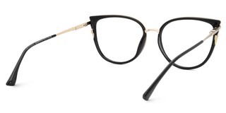 Estrada Cateye Black Glasses3