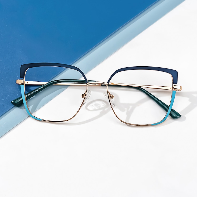 Grasso Square Two-Tone Glasses