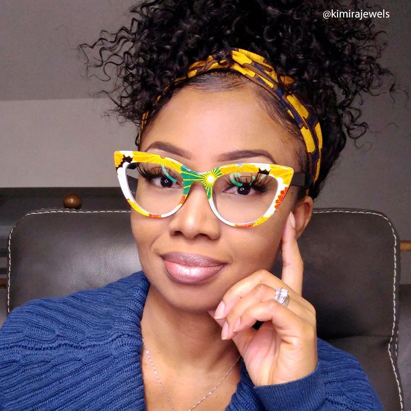 Makie Cateye Black Glasses | Zeelool Glasses5