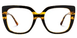Brenda Square Tortoise Glasses0