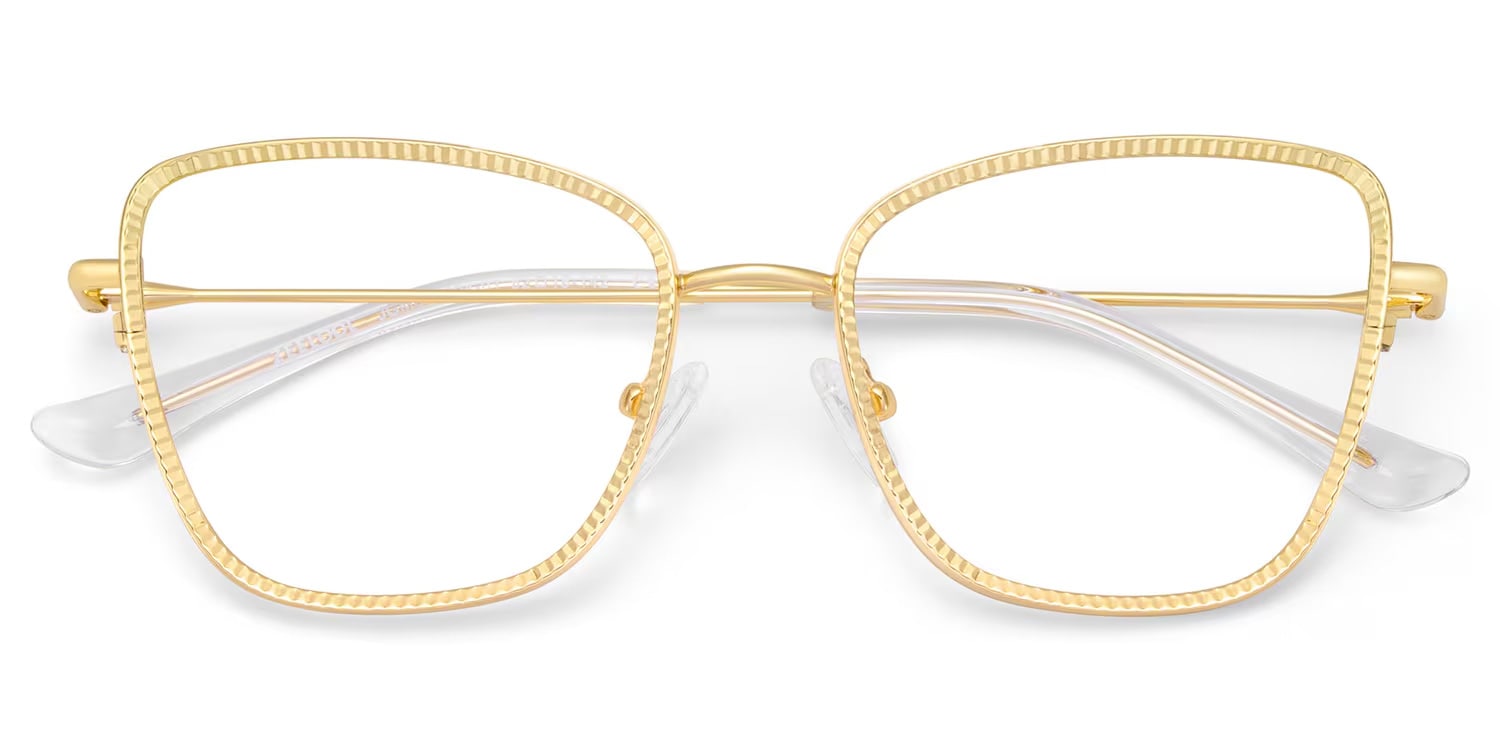 Solimar Square Gold Glasses2