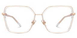 Jill Clear Square Glasses0