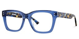 Gaydeh Rectangle Blue Glasses3