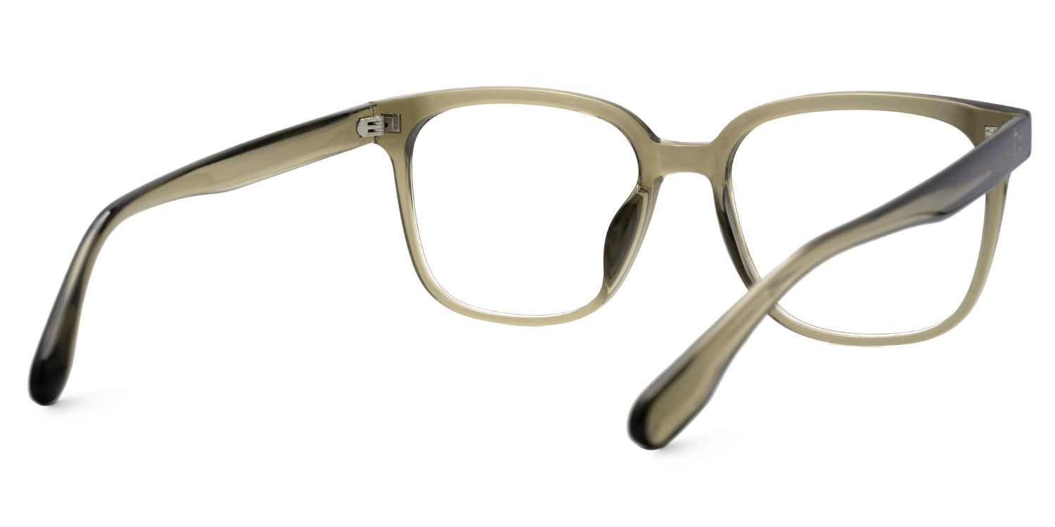 Oglesby Square Blue Light Blocking Glasses Matte Green Frame