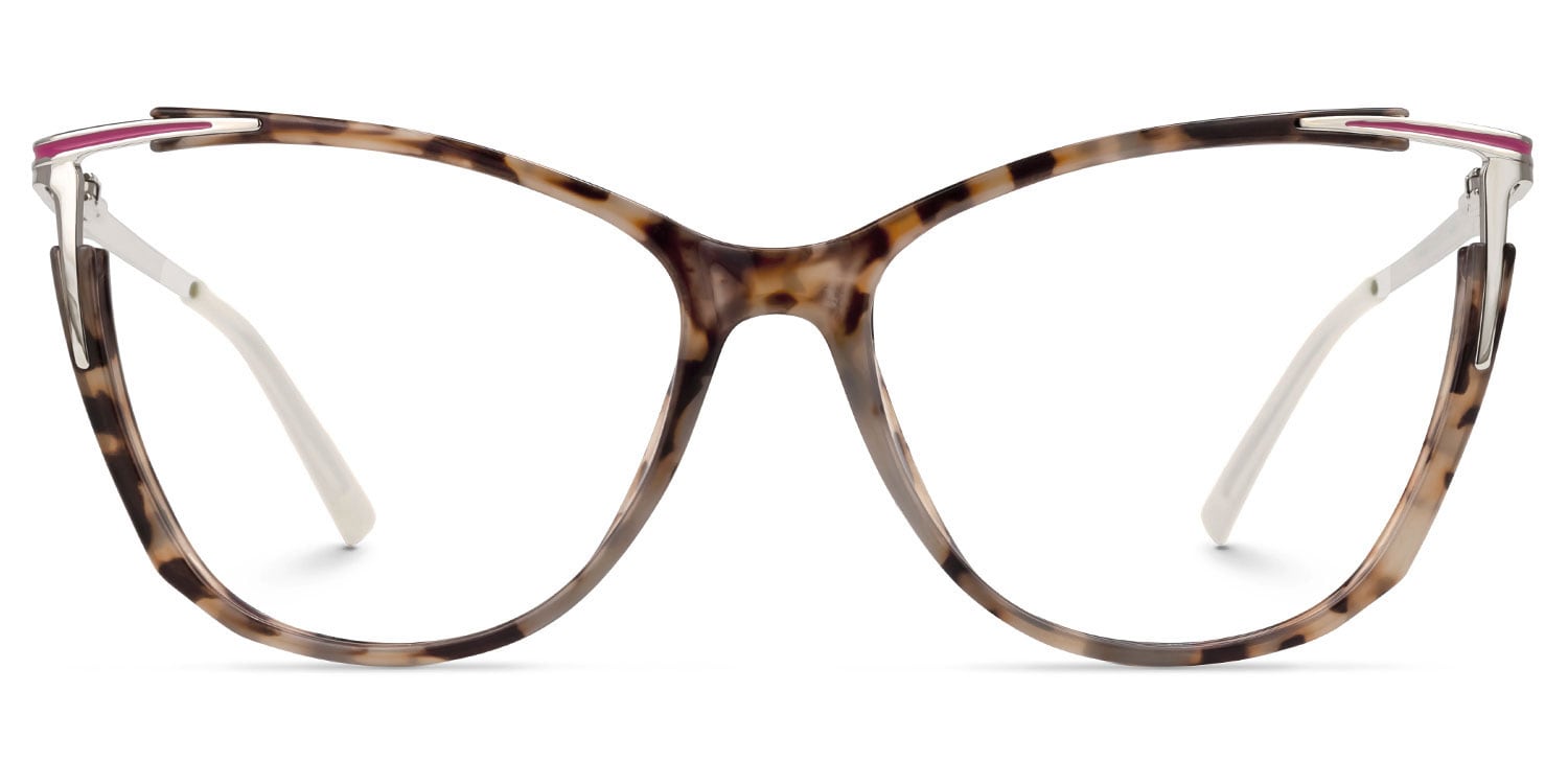 Yomary Cateye Tortoise Eyeglasses and Thin Frames0
