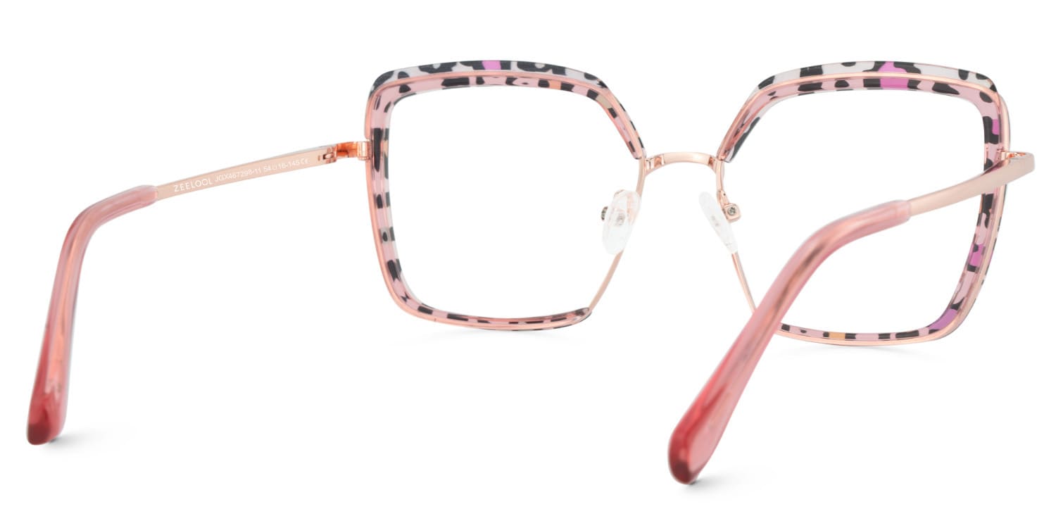 Cordaro Square Pink-Leopard Glasses4