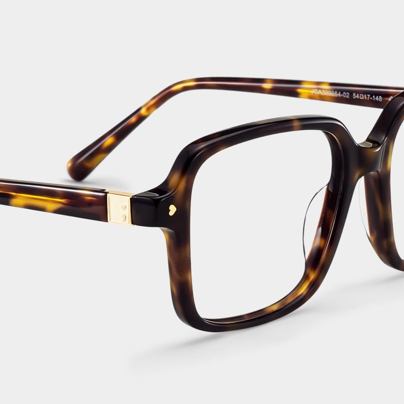 Talia Tortoise Frame Glasses with Square Frame Online | ZEELOOL display picture 3