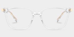 Delilah Square Clear Glasses3