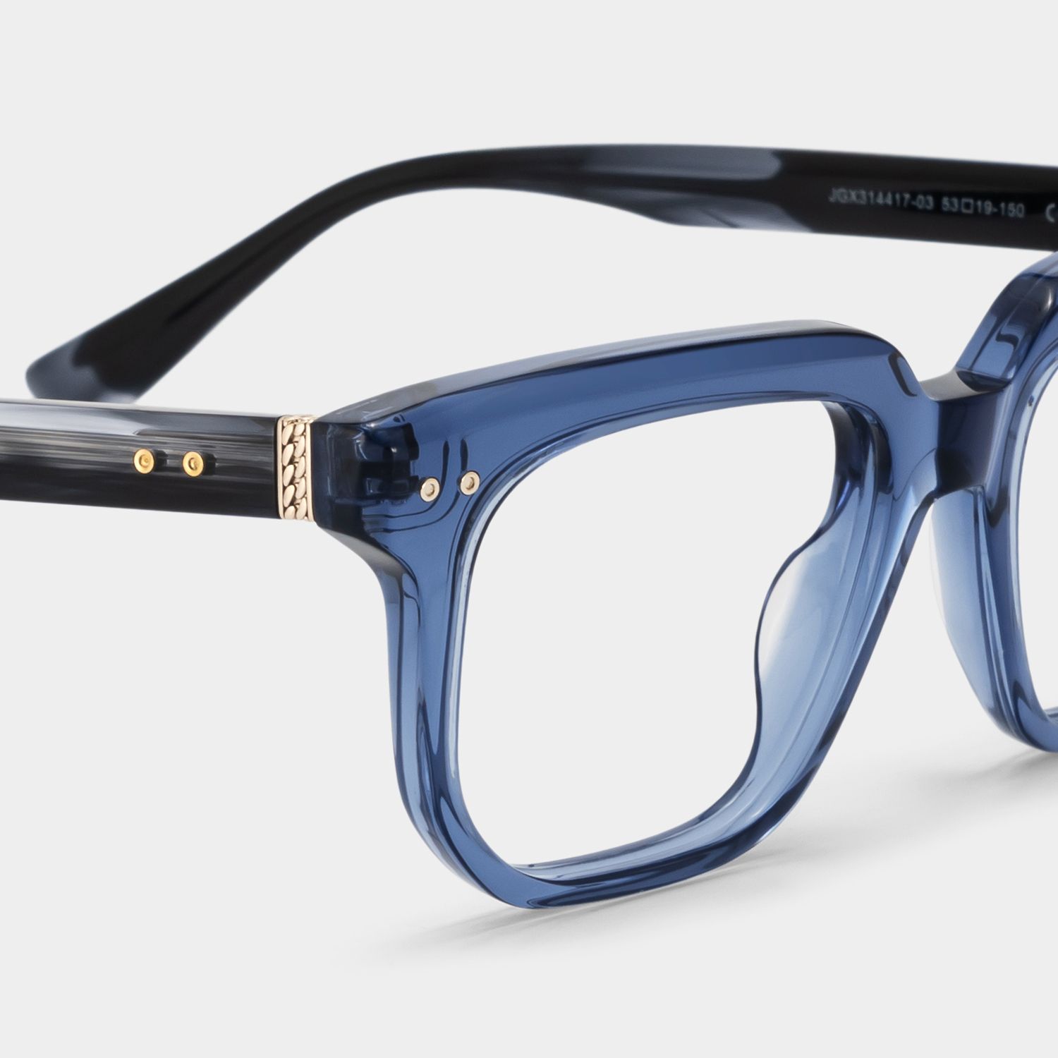 Michael Blue Square Glasses for Men | ZEELOOL5