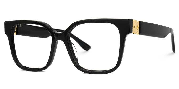 Kerri Black Square Glasses