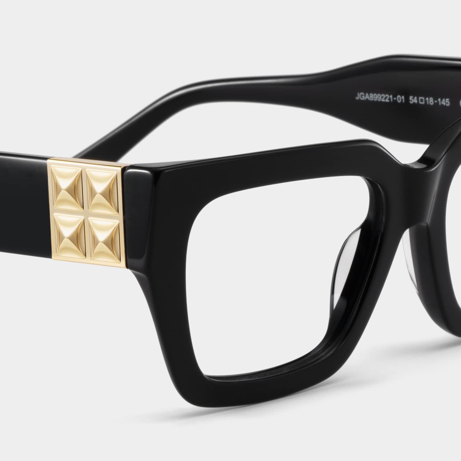 ‪ෆ‪.*・゜ Maddox Black Frame Glasses with Square Frame Online | ZEELOOL