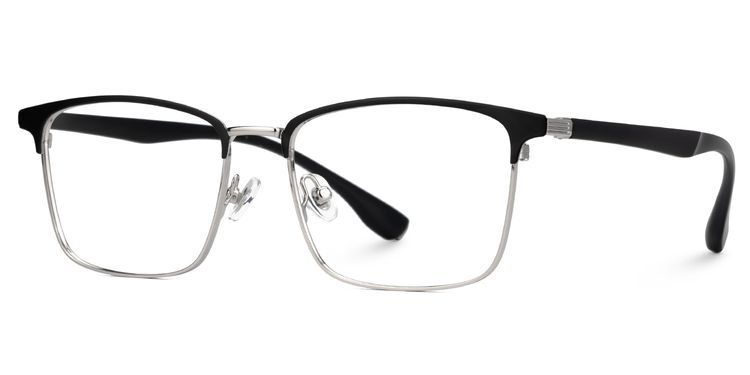 Eaddy Rectangle Silver Glasses
