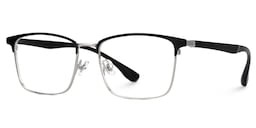 Eaddy Rectangle Silver Glasses1