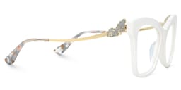 Elida Butterfly White Glasses3