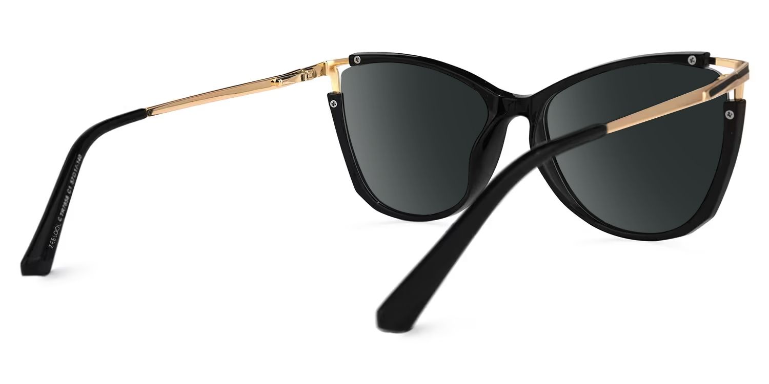 Yomary Black Cateye Frame Sunglasses | Zeelool Optical3