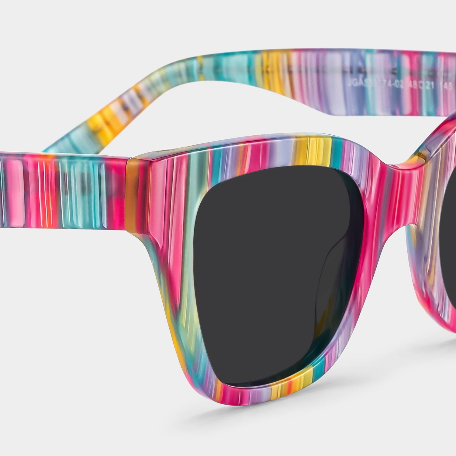 Nereyda Acetate Multicolor Frame Sunglasses | ZEELOOL4
