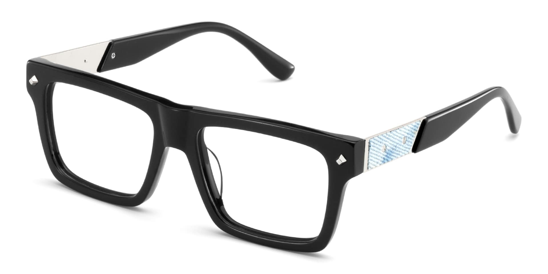 Trent Eyeglasses in Rectangle Black Frame | Zeelool3