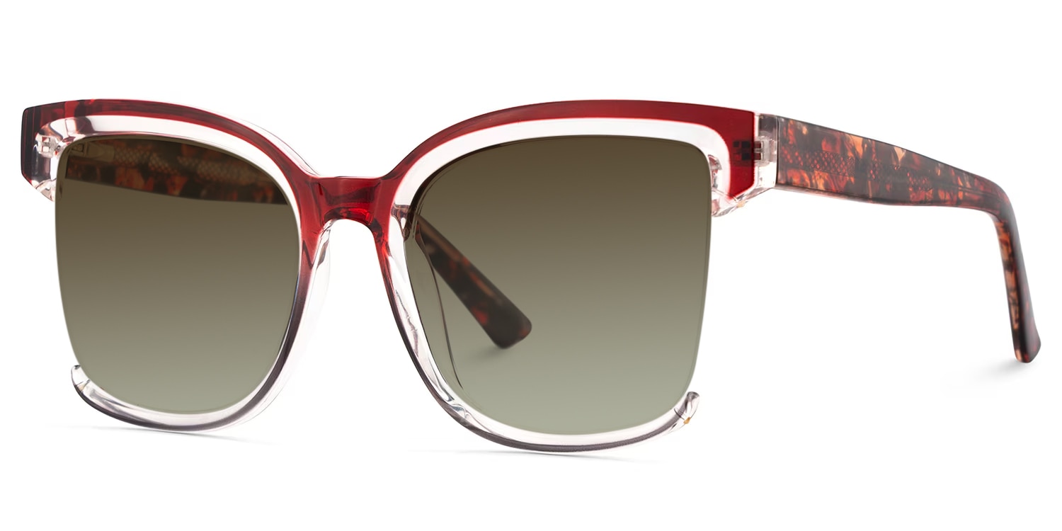 Cadogan Square Red Gray Sunglasses2