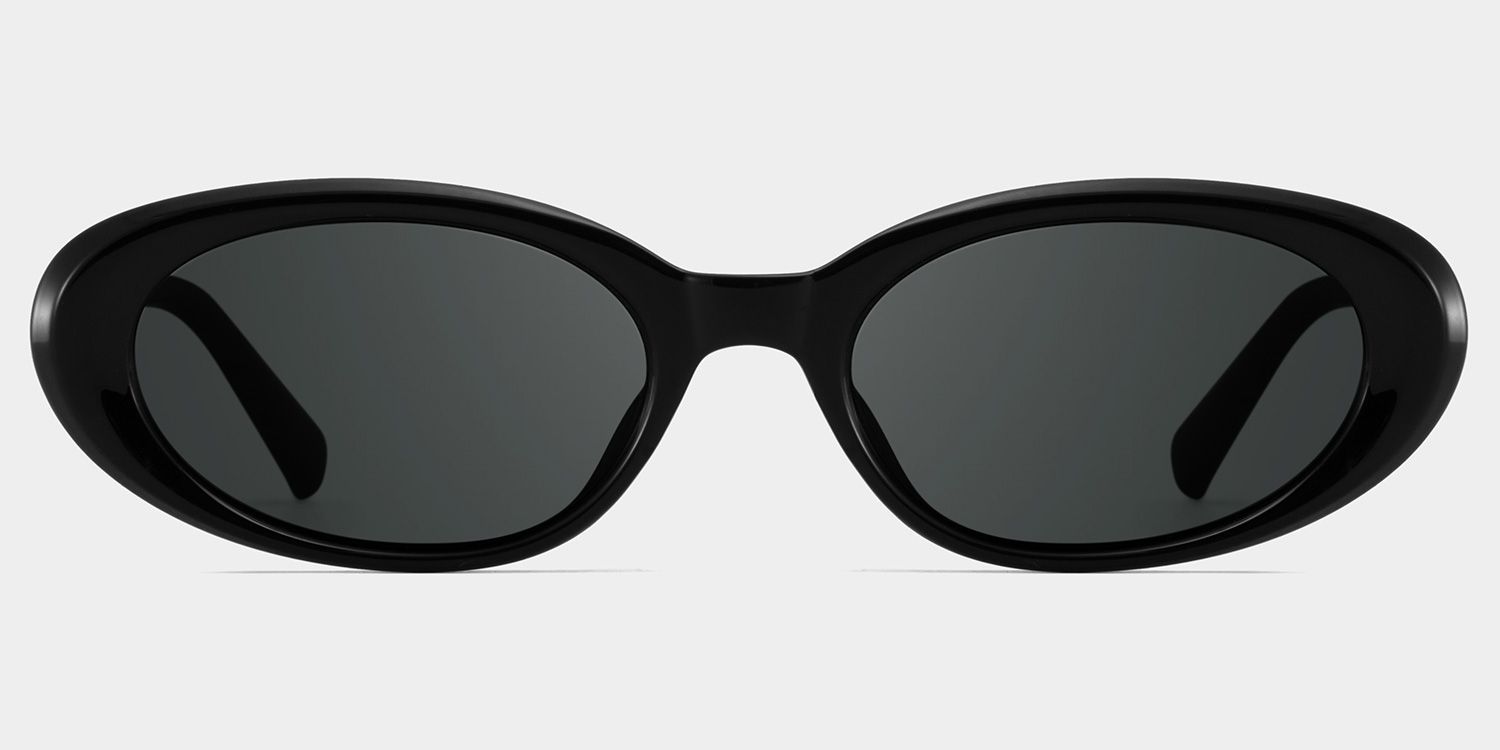 Zion black Frame Polarized Sunglasses with oval Style Online | ZEELOOL1