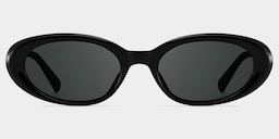 Zion Oval Black Polarized Sunglasses1