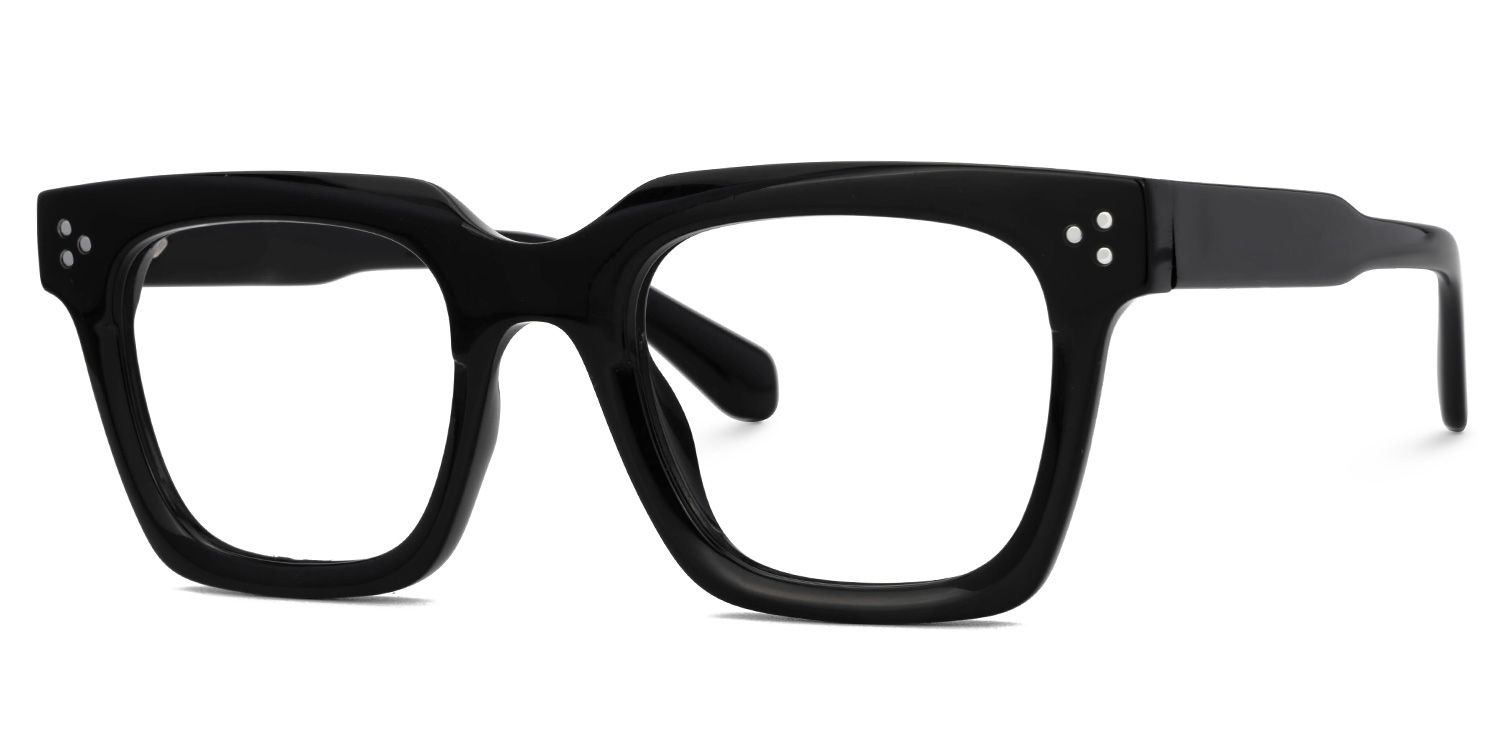 Diagne Square Black Full Frame Glasses | ZEELOOL Canada1