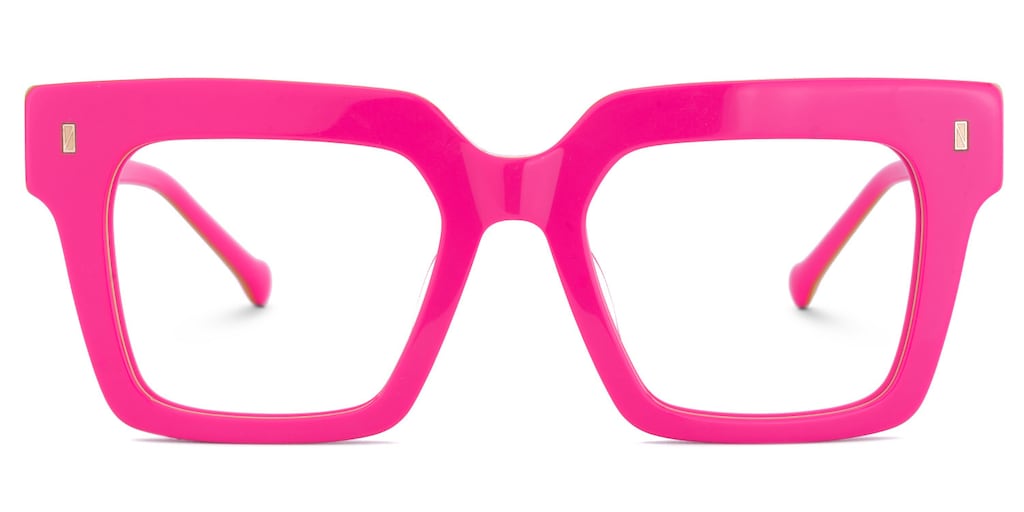 Gilberto Square Bright Pink Glasses