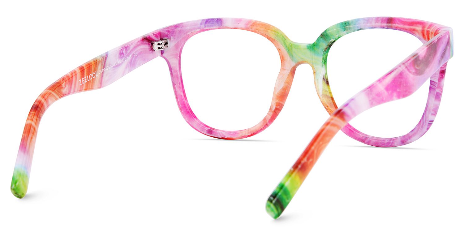 Multicolor Square Frame Glasses - Harrell on Sale | Zeelool4