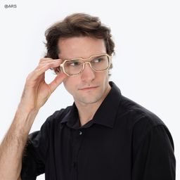 Hype Gold Geometric Glasses7