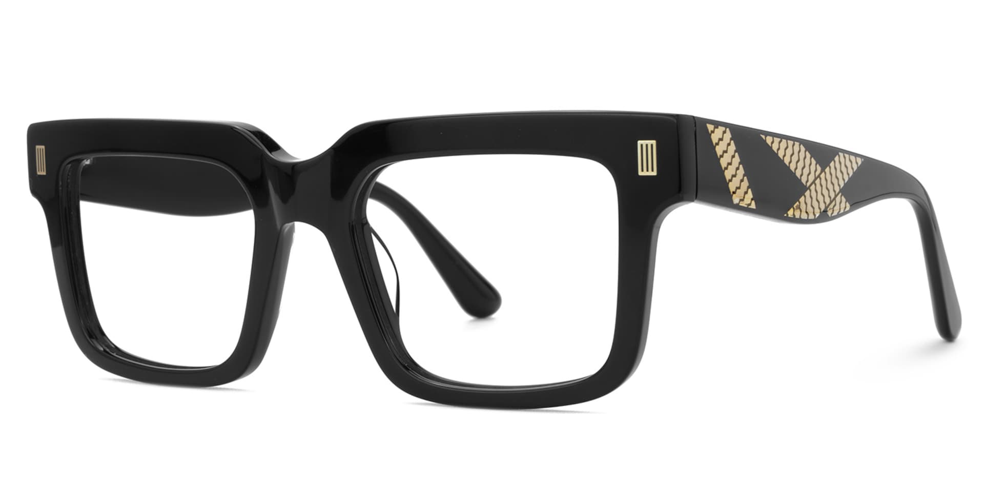 Thomason Rectangle Black Frame For Men | Zeelool2