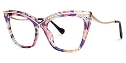 Winston Butterfly Purple-Floral Glasses1