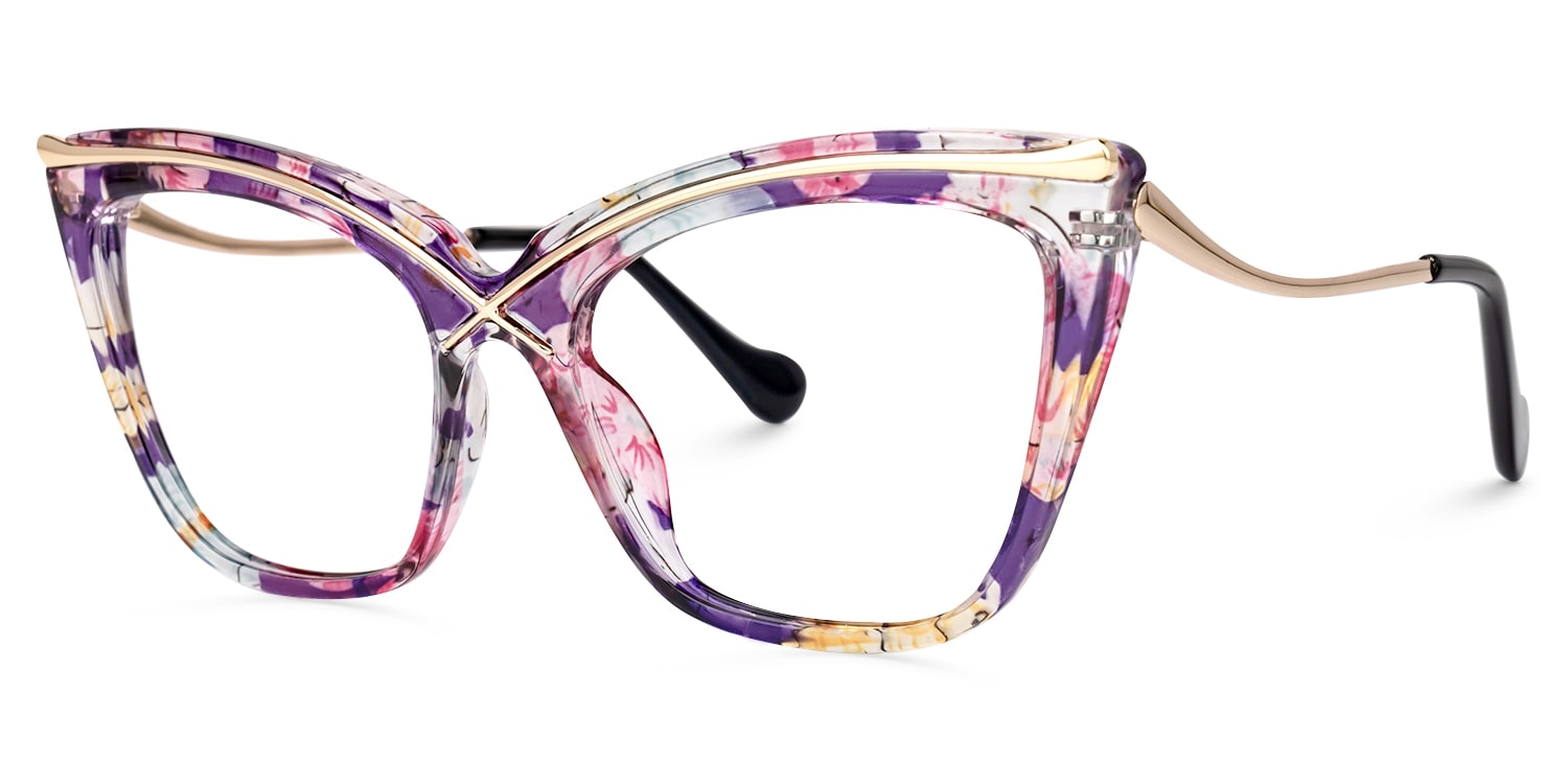 Winston Butterfly Purple-Floral Glasses1