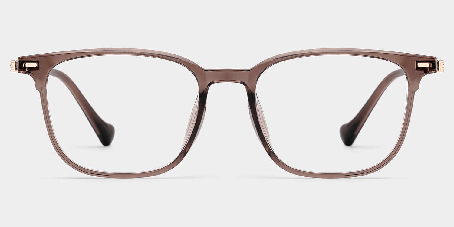 William Rectangle Brown Glasses